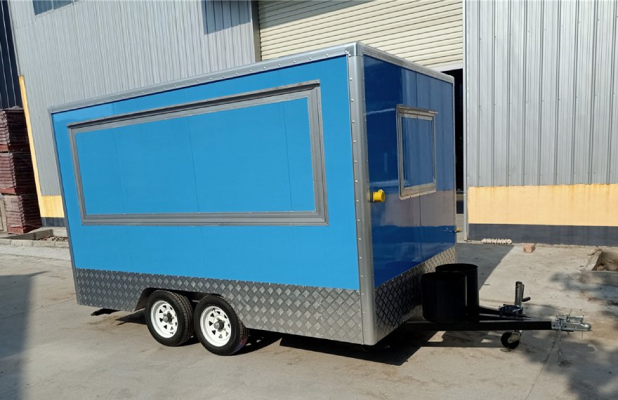 mobile fast food trailer for sale in stock